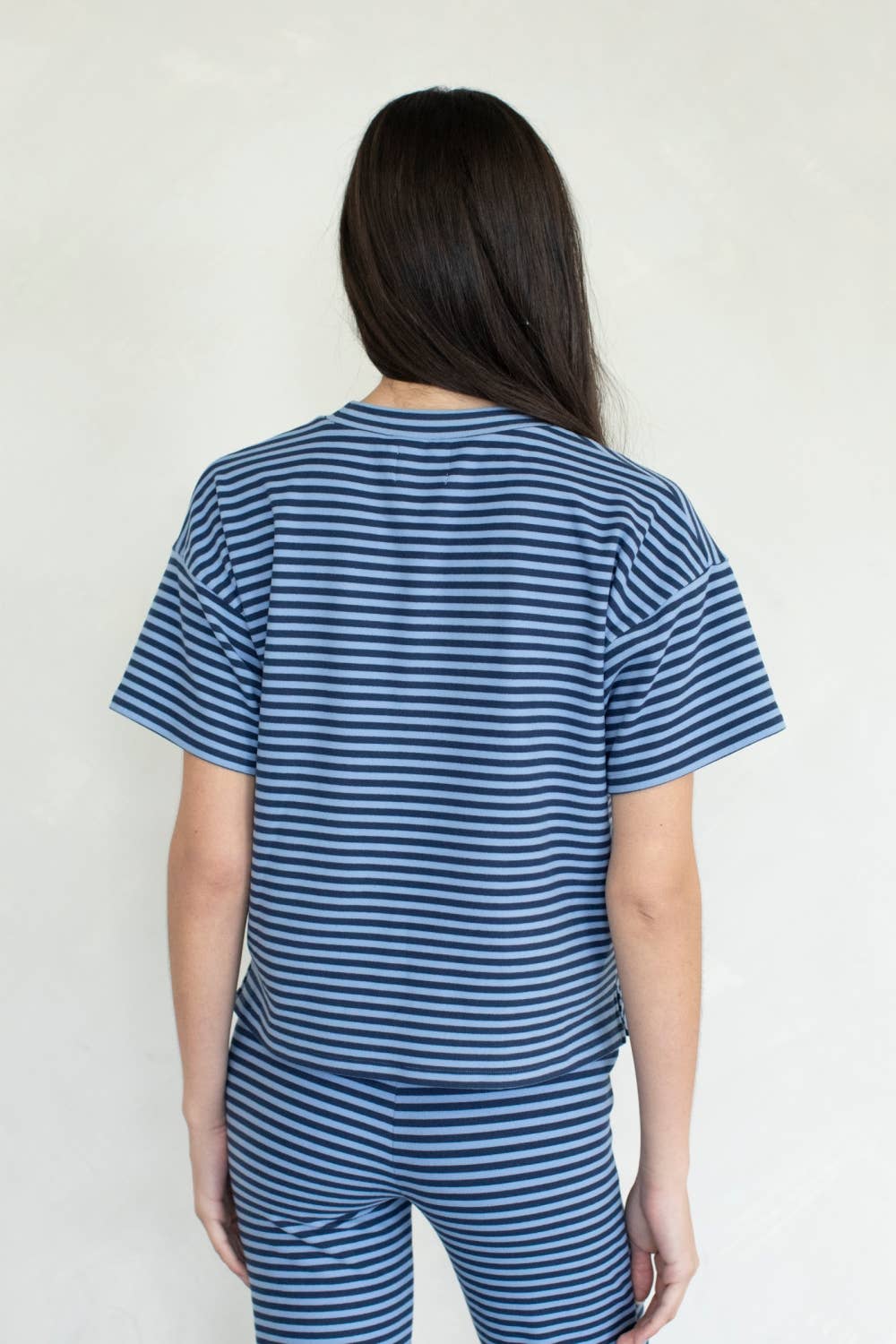 Skylar Tee: Dusty Blue / L