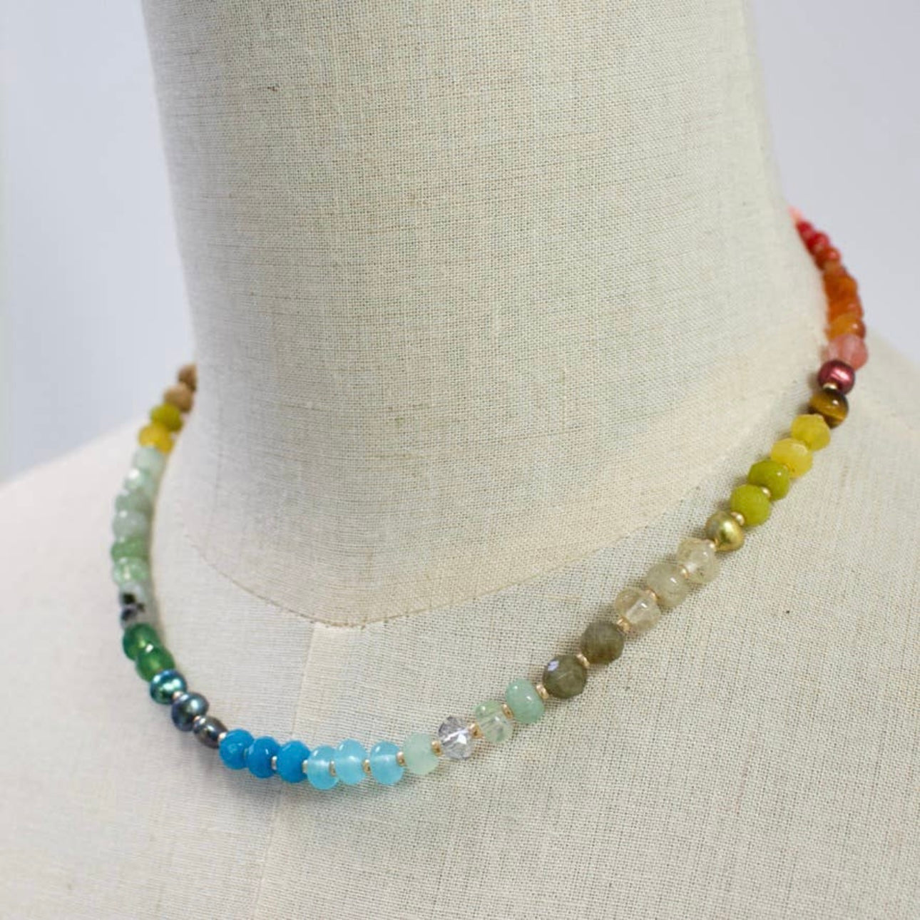 Desert Glow Color Block Necklace