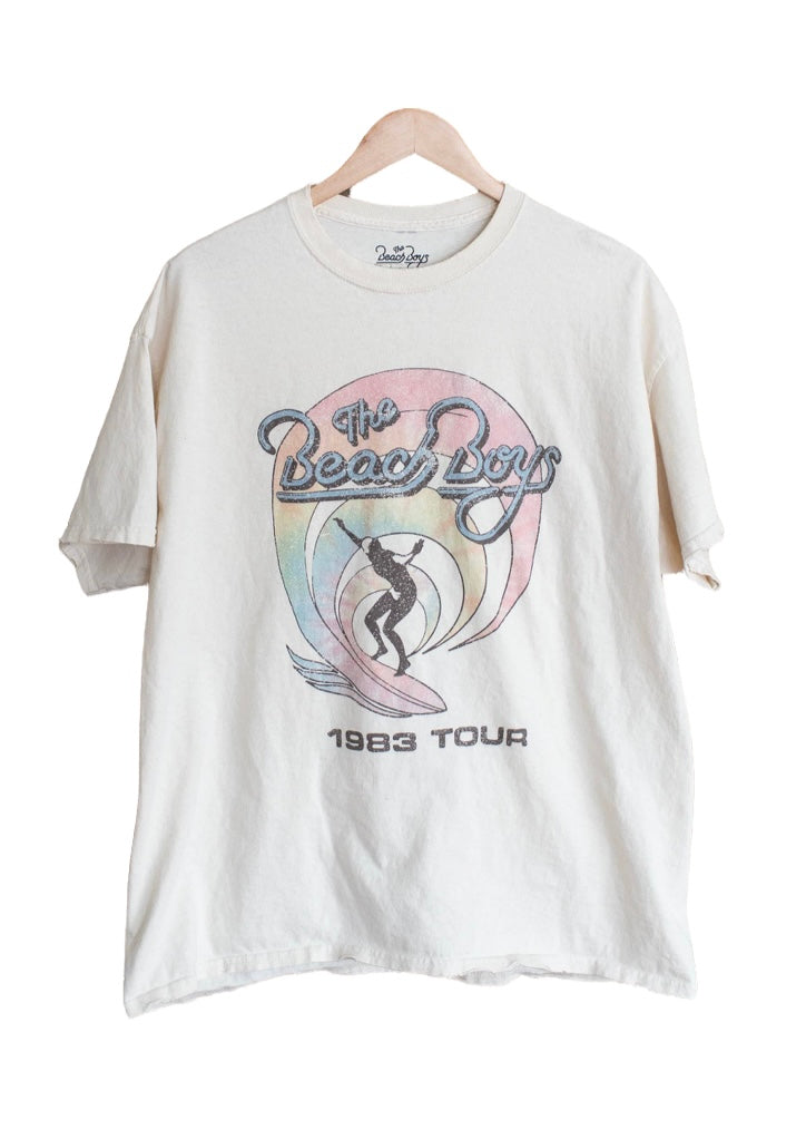 Beach Boys Tie Dye Off White Tee