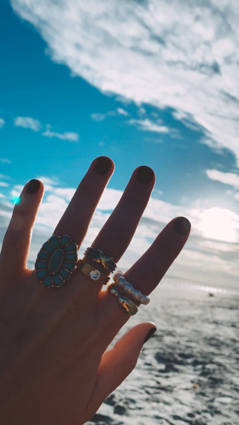 Gold Rhinestone Ring