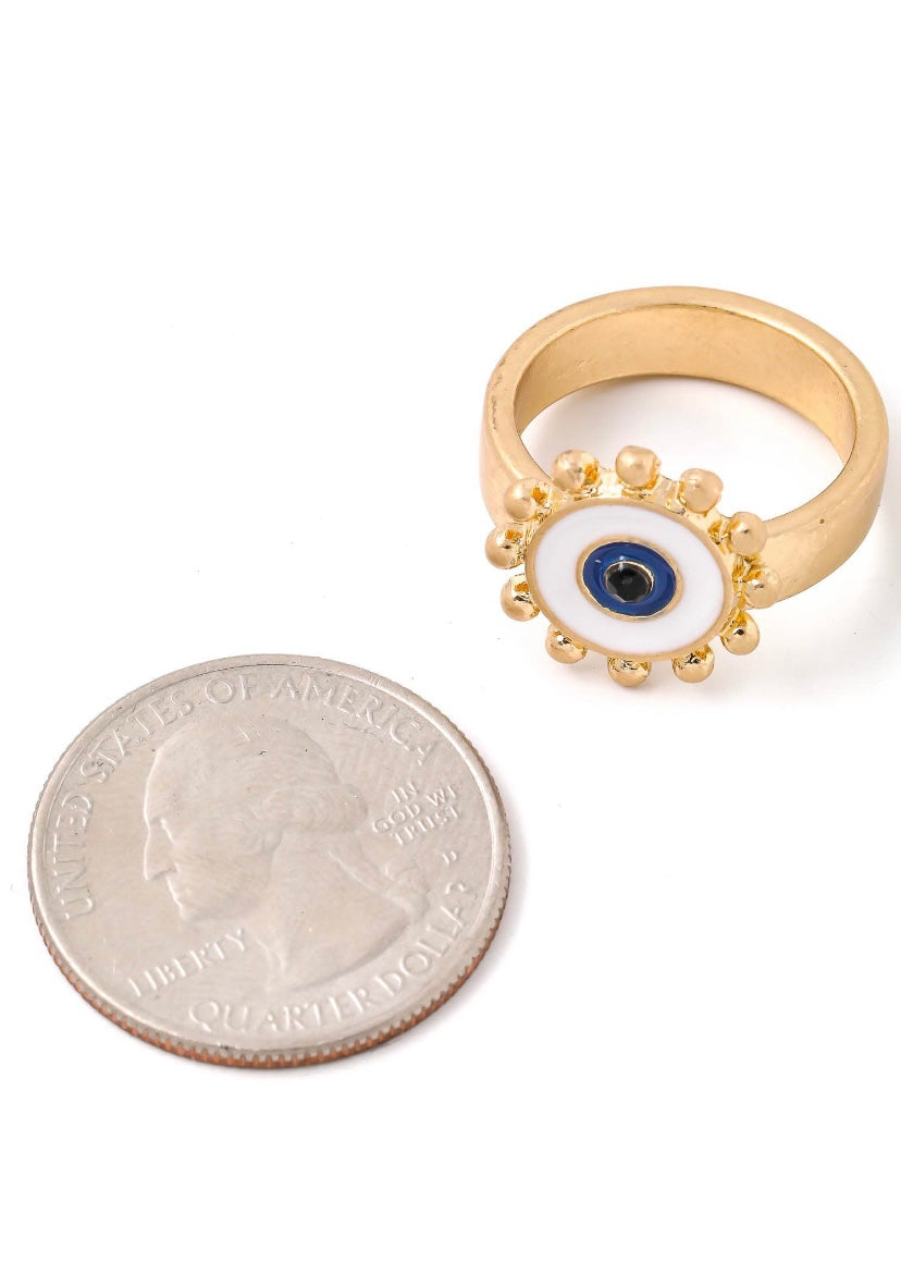 Evil Eye Statement Ring