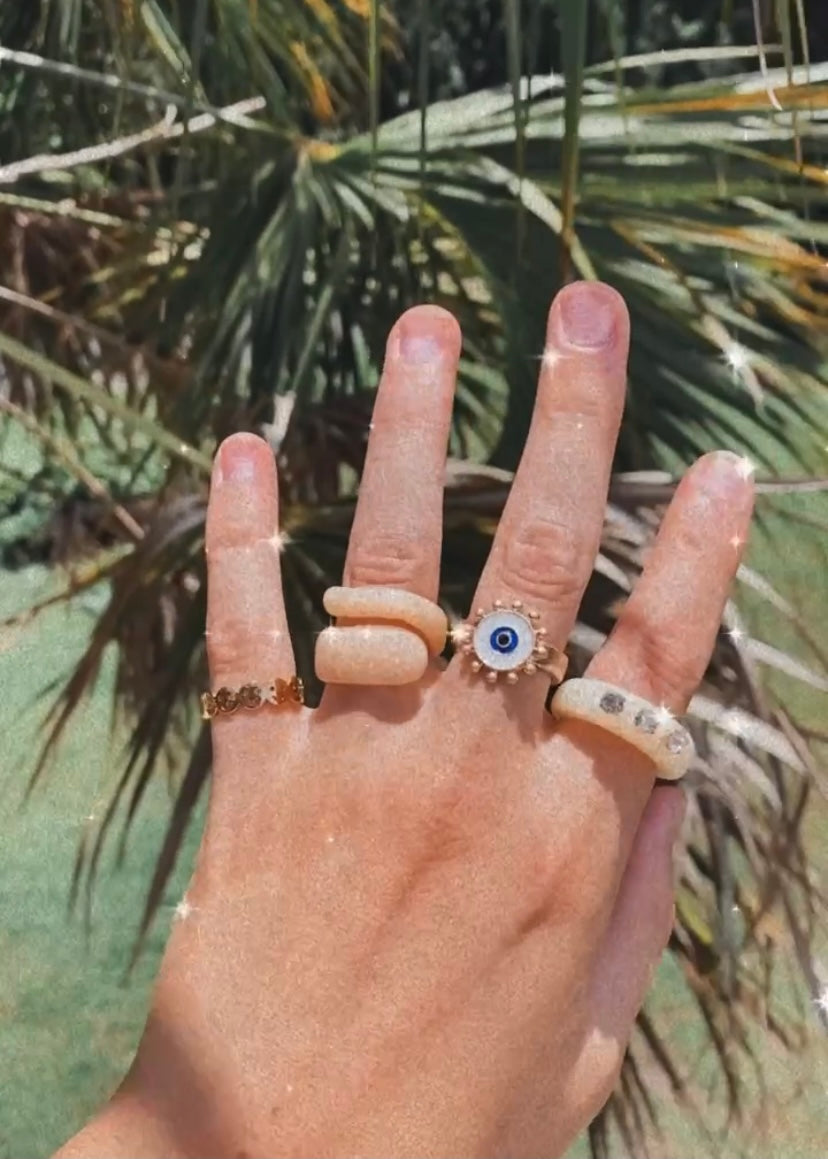 Resin Curled Ring