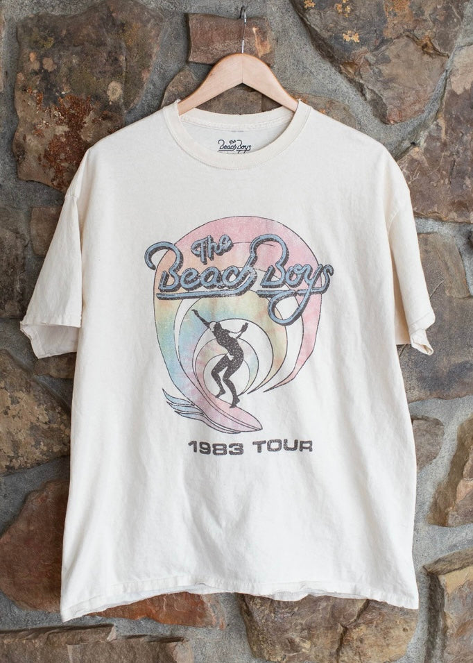 Beach Boys Tie Dye Off White Tee