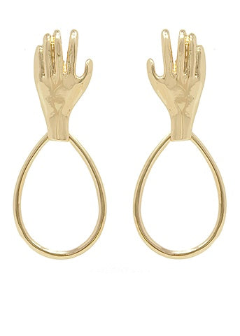 Gold Hand Studs