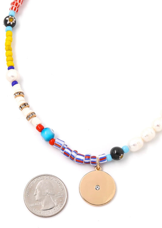 Mixed Bead Pearl Necklace