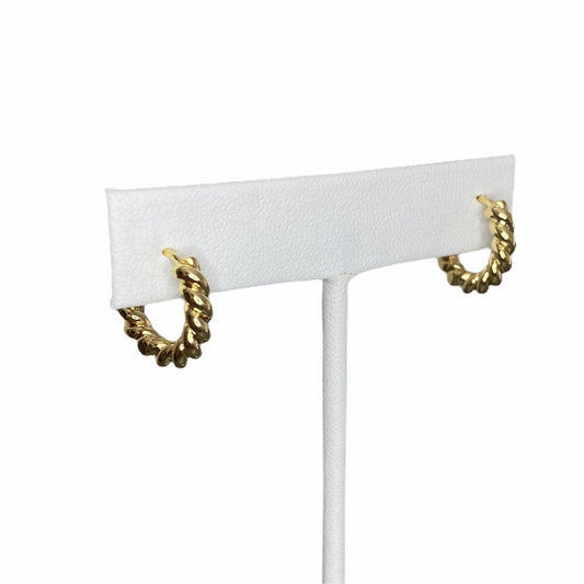 Twist Huggie Hoop Earrings