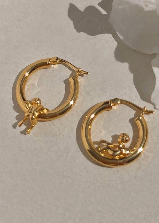 Mod & Jo Cherub Hoops