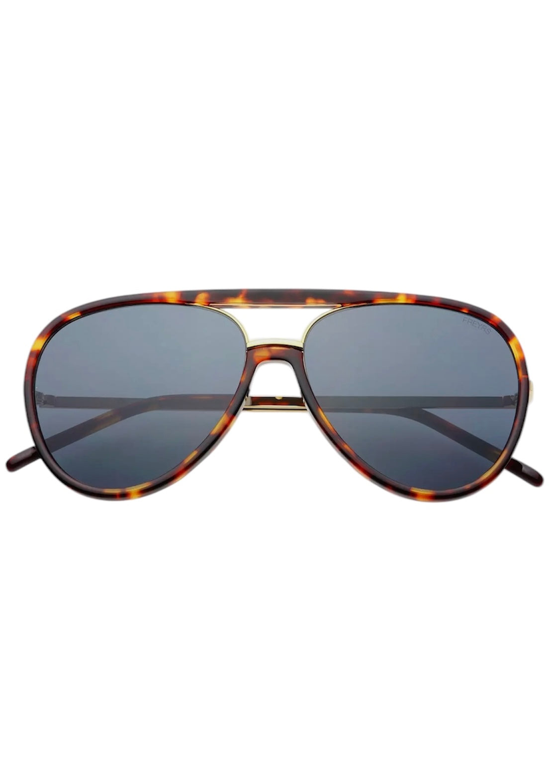Shay Aviator Sunglasses - Tortoise/Solid Gray