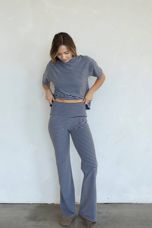 Skylar Pants: Dusty Blue / M
