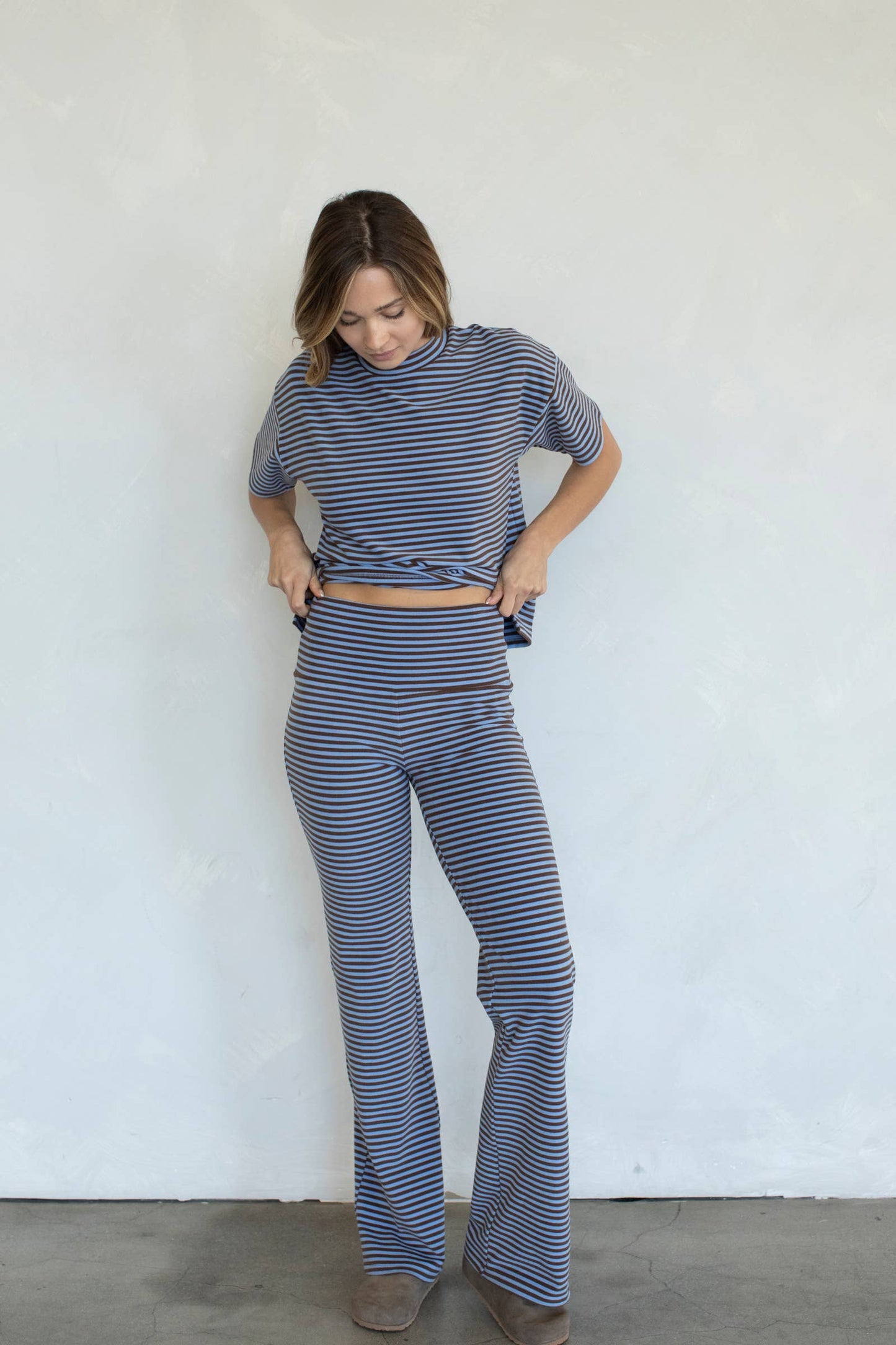 Skylar Pants: Dusty Blue / S