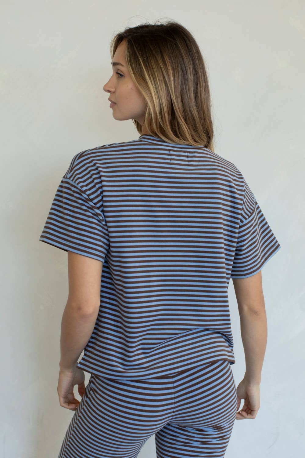 Skylar Tee: Dusty Blue / M
