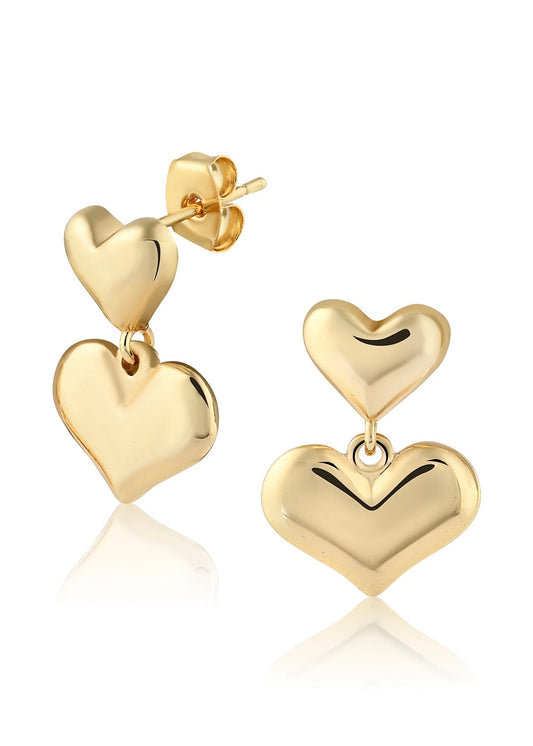 Nadia Heart Drop Earrings