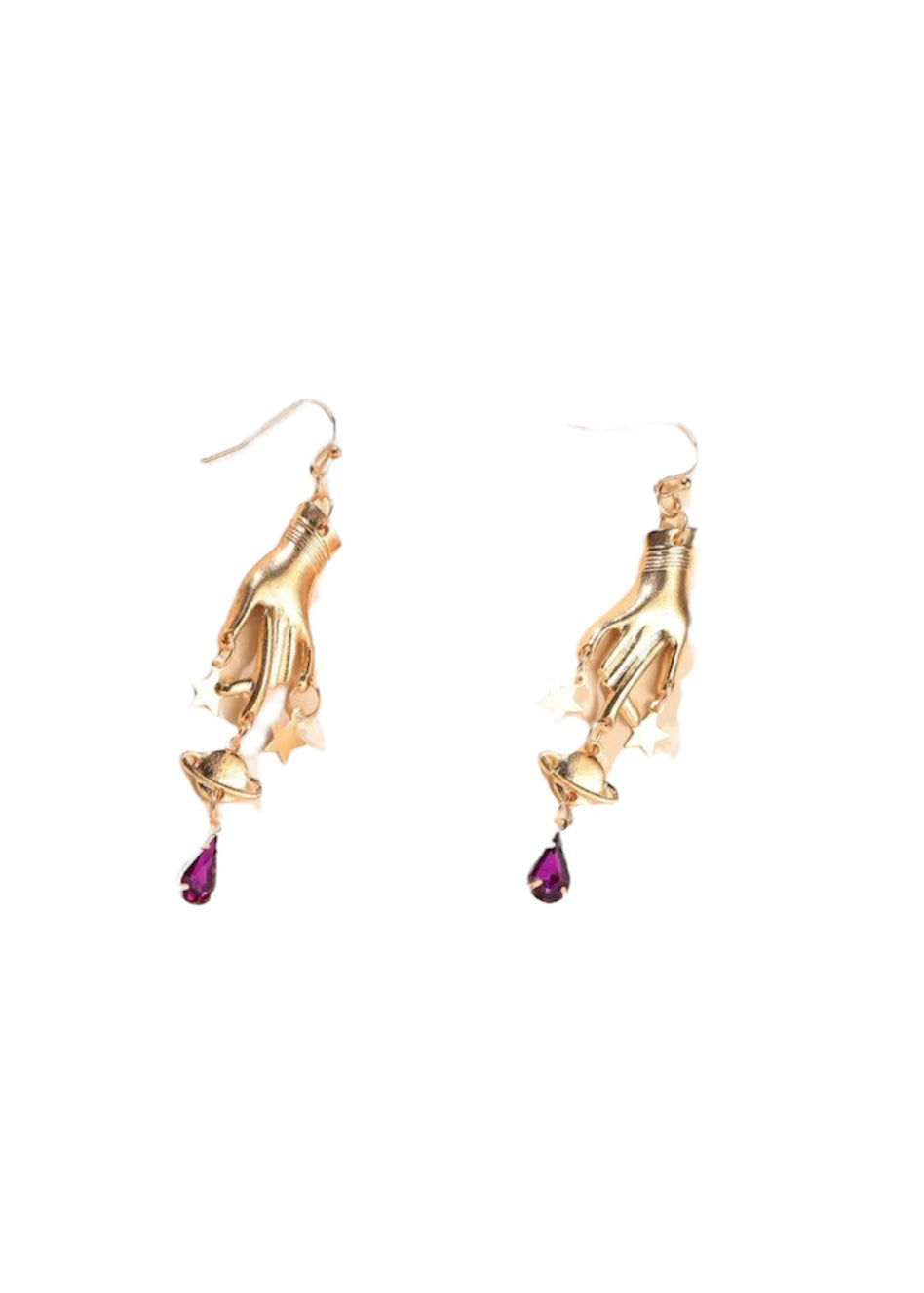 Hand and Star Earrings
