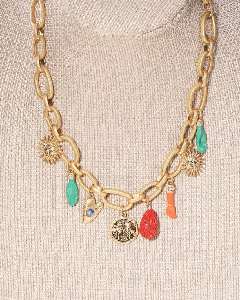 Sun Charm Necklace
