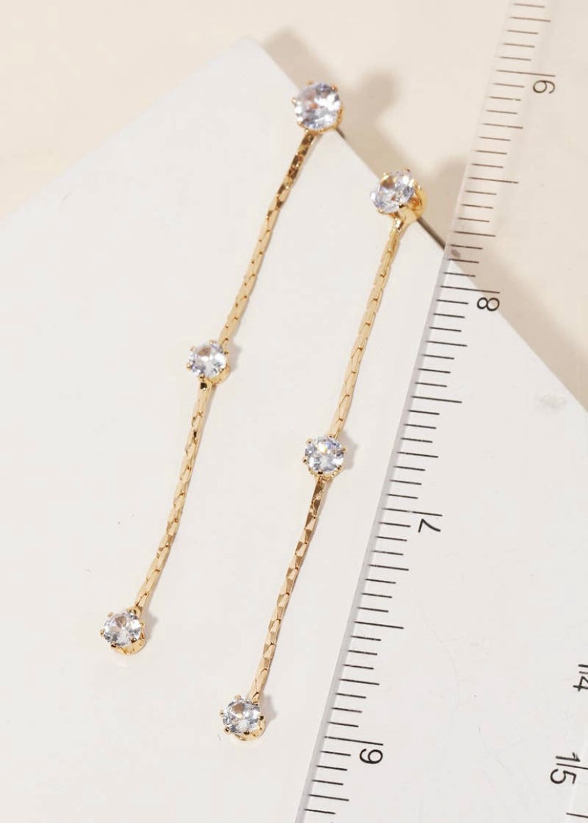 Rhinestone Dangle Drop Earrings