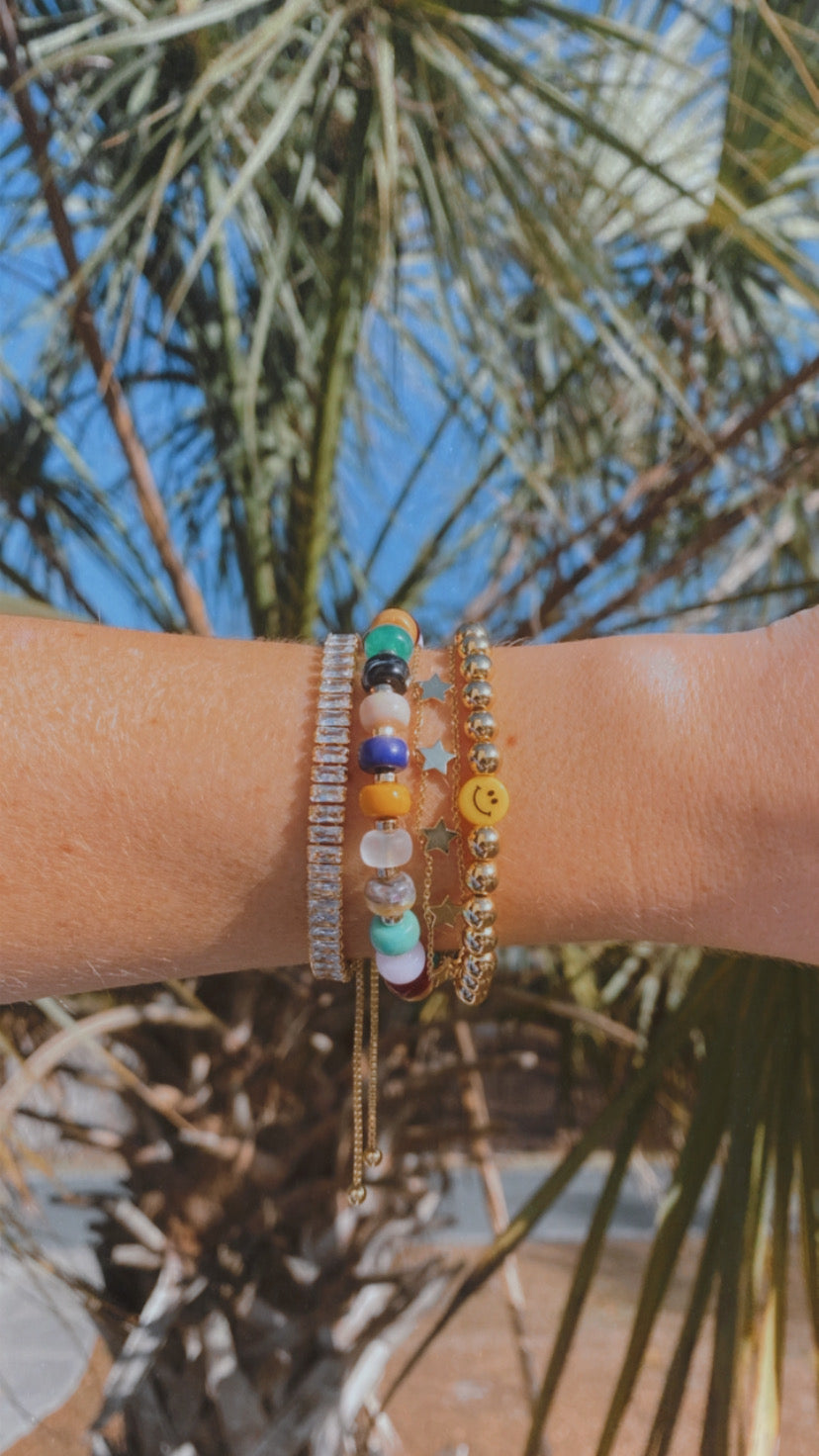 Multi Beaded Adjustable Bracelet