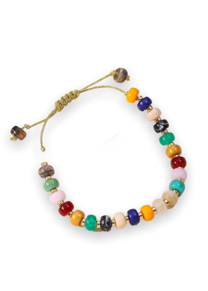 Multi Beaded Adjustable Bracelet
