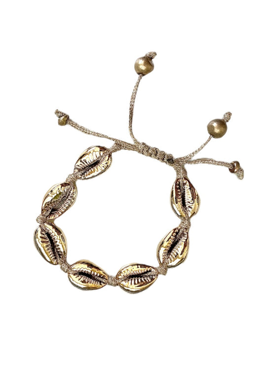 Gold Cowrie Shell Bracelet