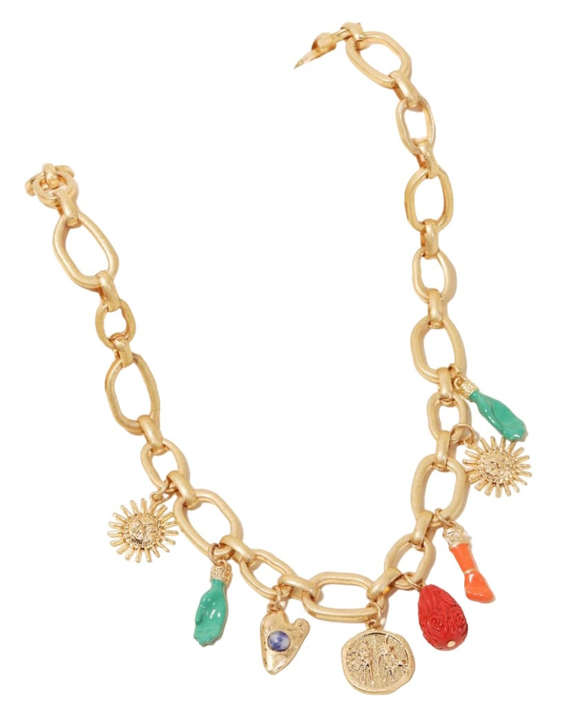 Sun Charm Necklace