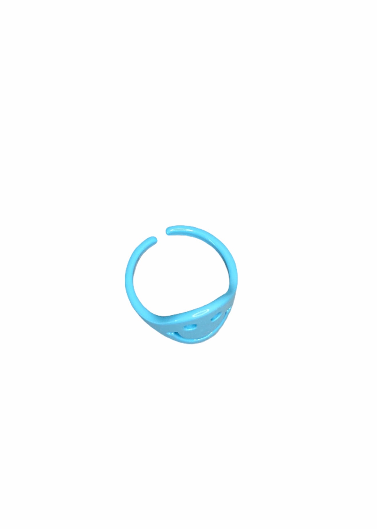 Big Smiley Ring - Sky Blue
